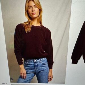 Perfectwhitetee Ziggy sweatshirt; size small